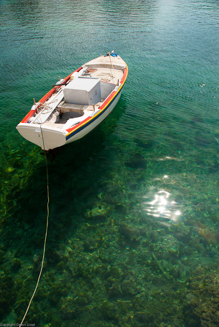 Boat in Assos harbour